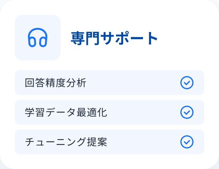 AIによる継続的な精度改善